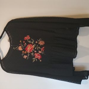 Beautiful Black Long Sleeve Top